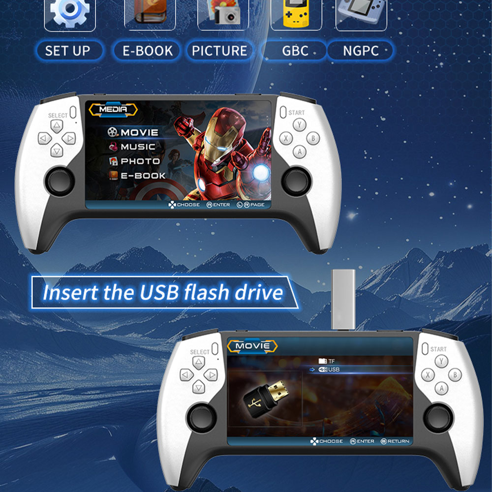 2026 New SF3500 5 Inch Handhel - đánh giá và giá Gaming Console Retro Handheld