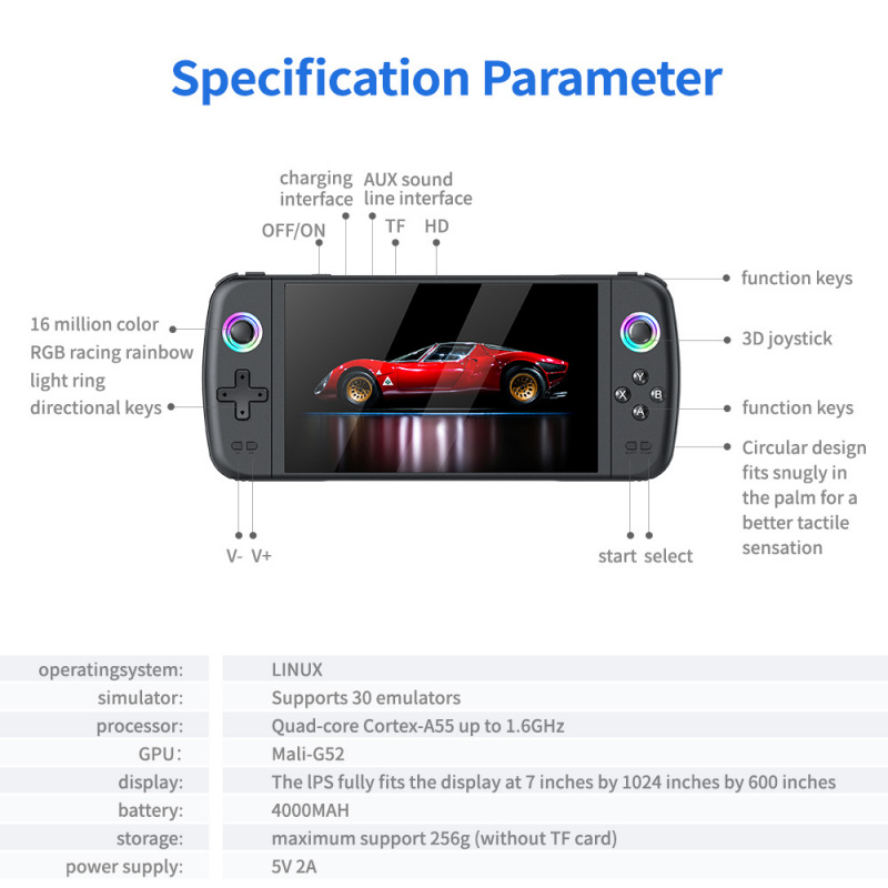 New M27 Large Screen Handheld  - đánh giá và giá Gaming Console Retro Handheld