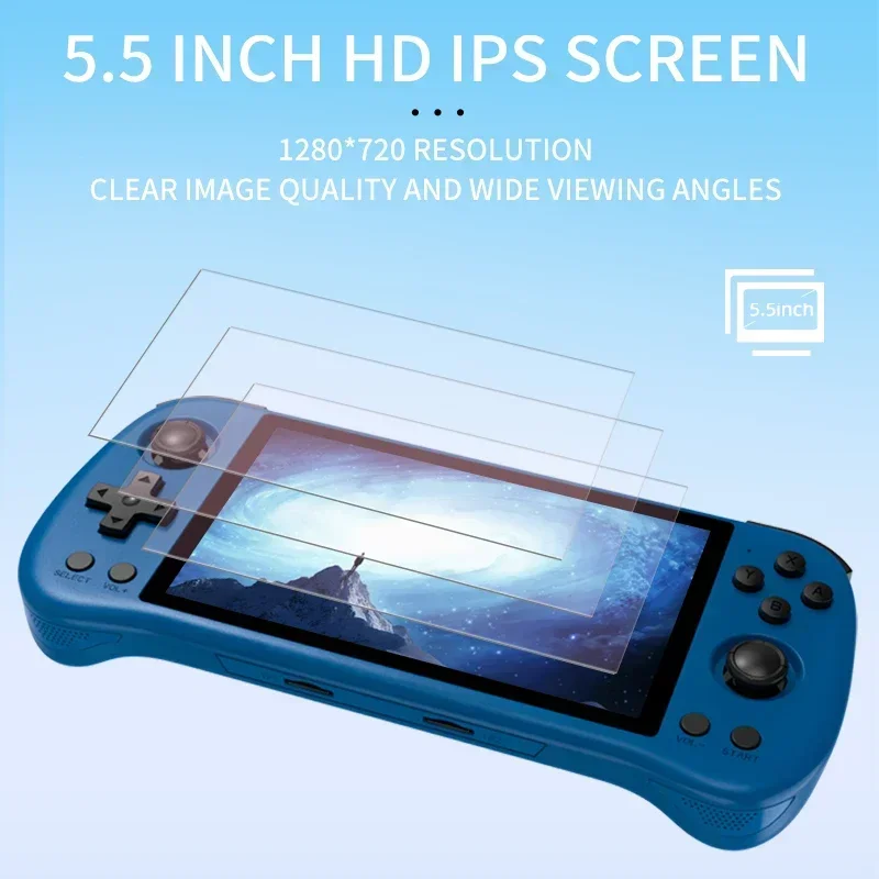 80000Games 512G POWKIDDY X55 5 - đánh giá và giá Gaming Console Retro Handheld