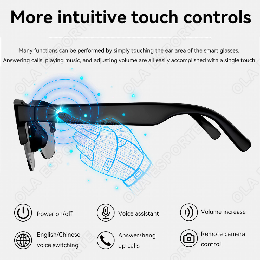 NEW Smart Glasses V5.3 Bluetoo - đánh giá và giá Headset Gaming Console