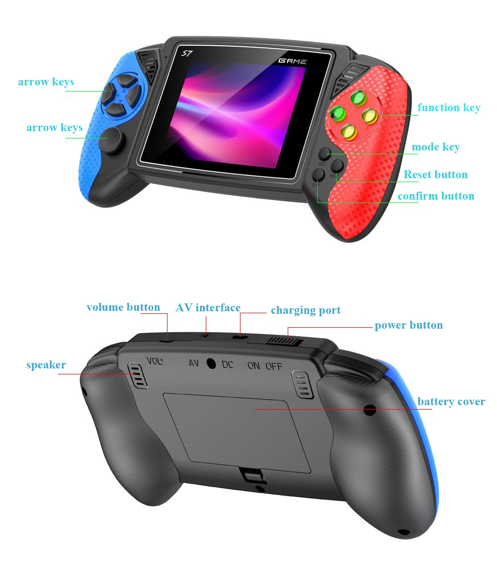 S7 Retro Handheld Game Console - đánh giá và giá Gaming Console Retro Handheld
