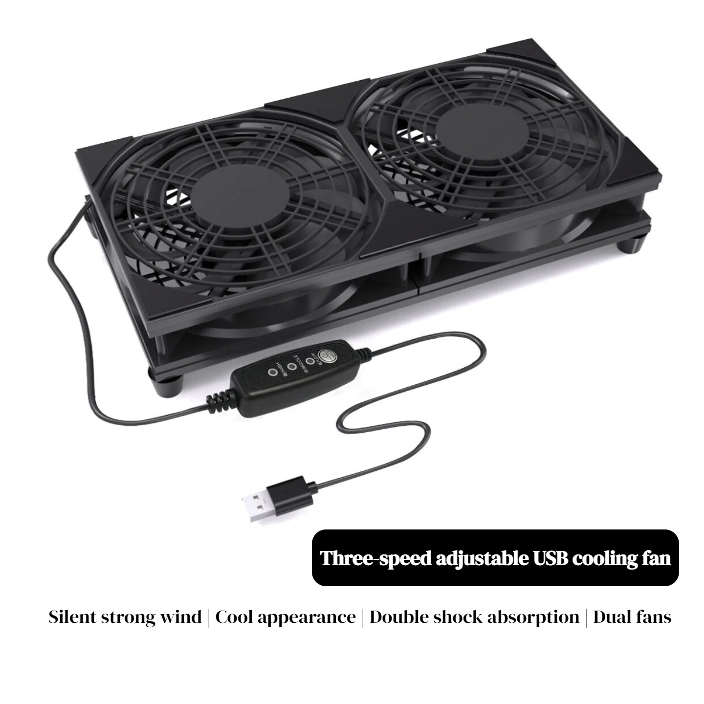 Dual USB Cooling Fan with 3-Sp - đánh giá và giá Gaming Console And Controller